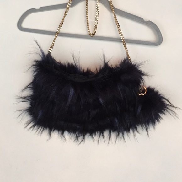 Natasha Couture Handbags - NWT Natasha Couture Furry Bag